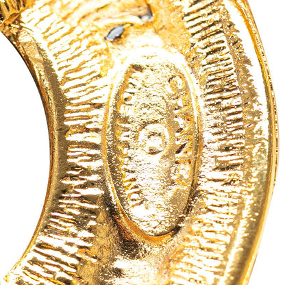 Chanel Quilted CC Logo Pendant Necklace Metal Necklace in Good condition
