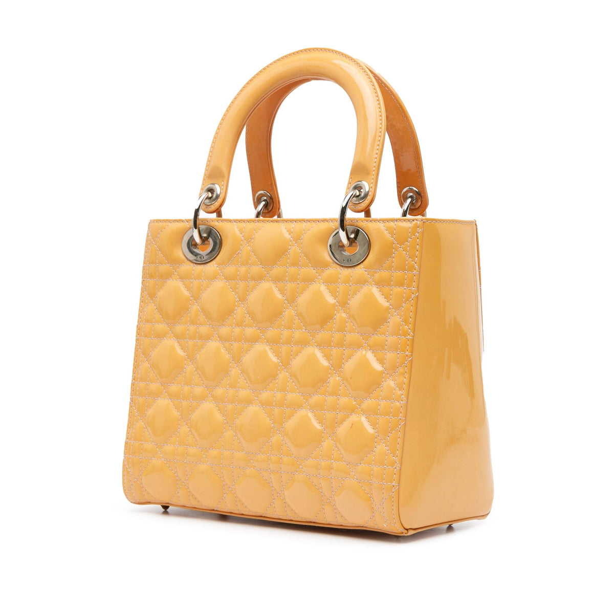 Medium Patent Cannage Lady Dior