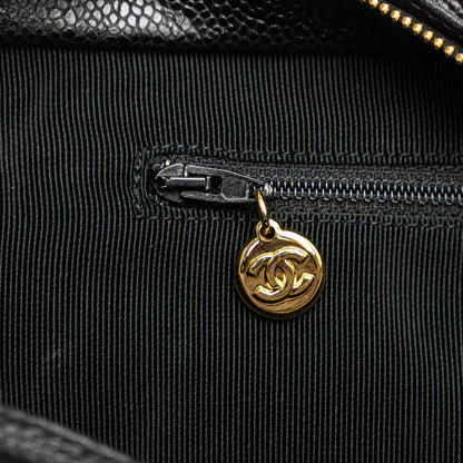 Chanel Triple CC Caviar Tote Bag Leather Tote Bag in Good condition