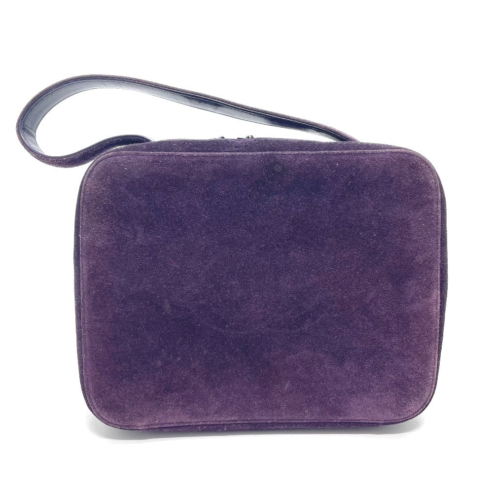 CHANEL Handbag suede purple CC COCO Mark Square bag Women Used