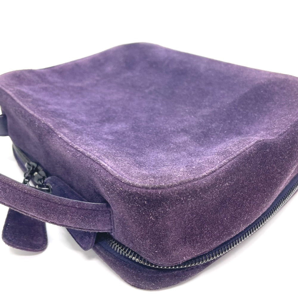 CHANEL Handbag suede purple CC COCO Mark Square bag Women Used