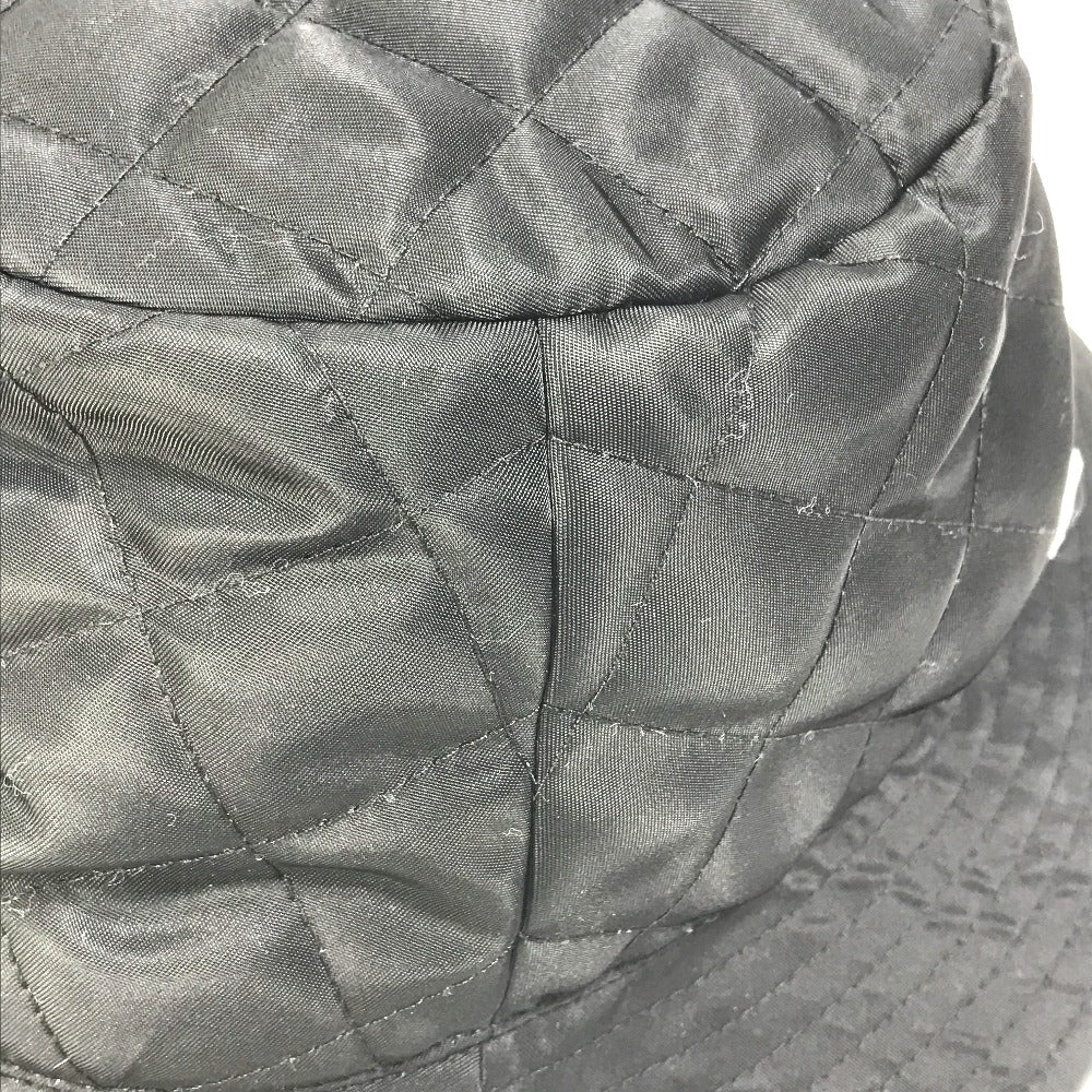 CELINE hat  2AUB0930C Nylon black logo quilting Women S/57 Secondhand