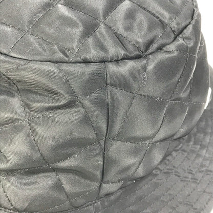 CELINE hat  2AUB0930C Nylon black logo quilting Women S/57 Secondhand