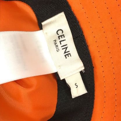 CELINE hat  2AUB0930C Nylon black logo quilting Women S/57 Secondhand