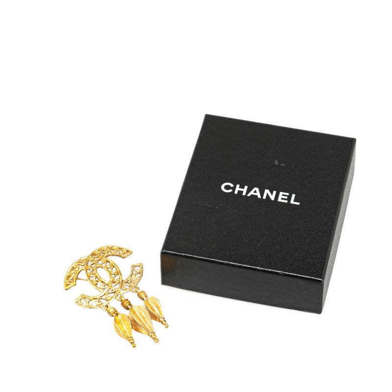 Chanel CC Dangle Brooch Metal Brooch in Excellent condition