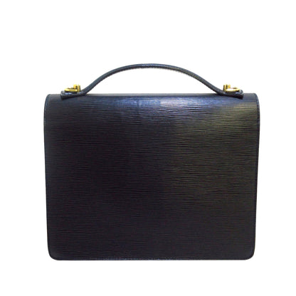 Louis-Vuitton Louis Vuitton Epi Monceau Crossbody Bag Black
