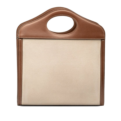 BURBERRY Mini Canvas Pocket Bag