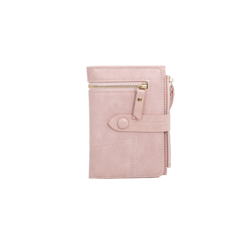 Women's Korean Short Folding Multifunctional Clutch  Ladies Wallets
