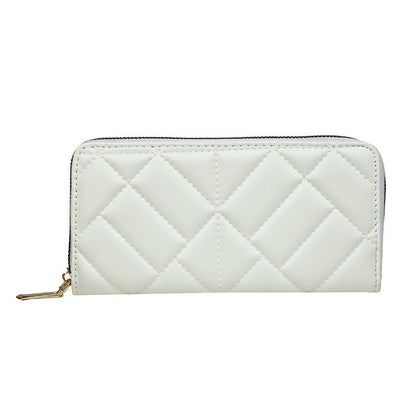 Women's Long Clutch Embroidery Thread Indentation Multiple Ladies Wallets
