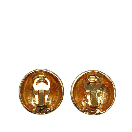 CHANEL CC Clip On Earrings Costume Earrings