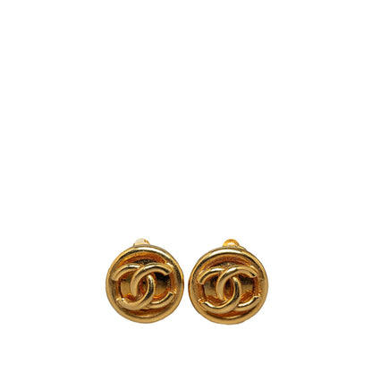 CHANEL CC Clip On Earrings Costume Earrings