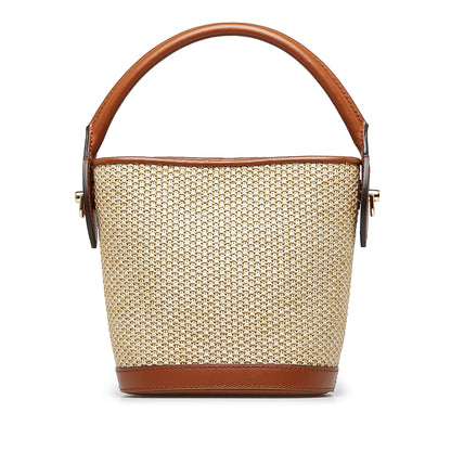 LOUIS VUITTON Raffia Petit Bucket Bucket Bag