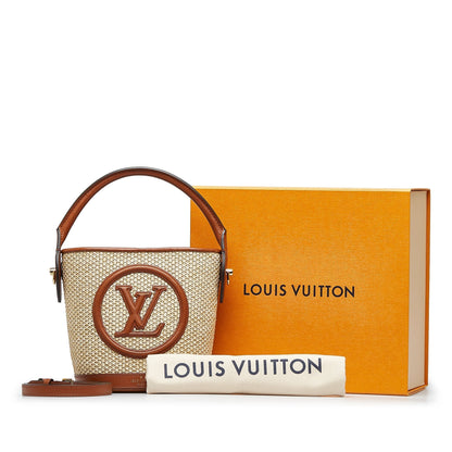 LOUIS VUITTON Raffia Petit Bucket Bucket Bag