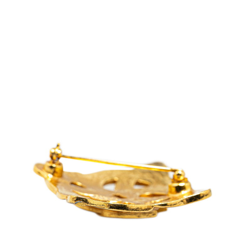 Chanel CC Diamond Brooch  Metal Brooch in Good condition