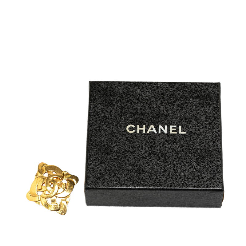 Chanel CC Diamond Brooch  Metal Brooch in Good condition