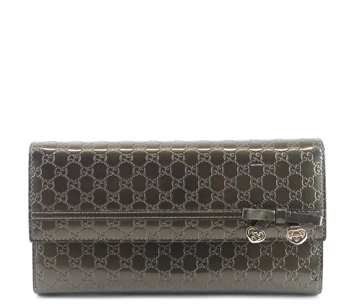 Candy Shine Microguccissima Patent Leather Wallet