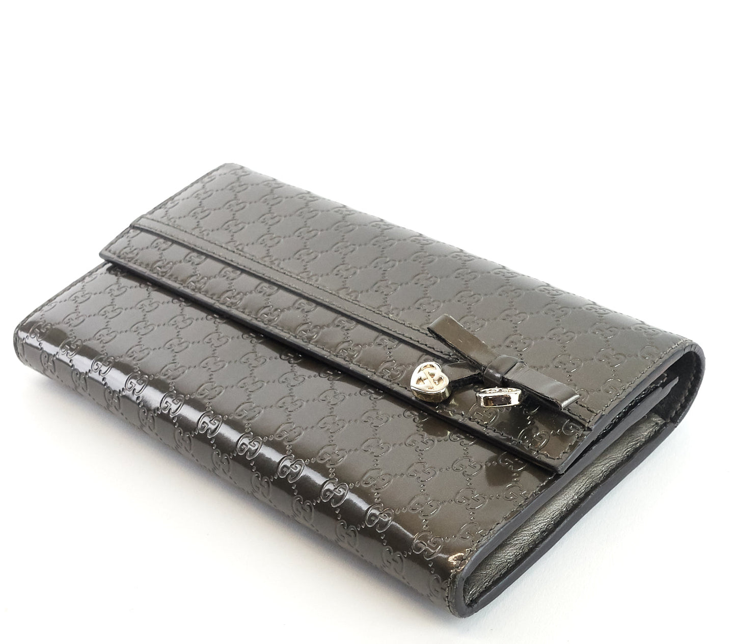 Candy Shine Microguccissima Patent Leather Wallet