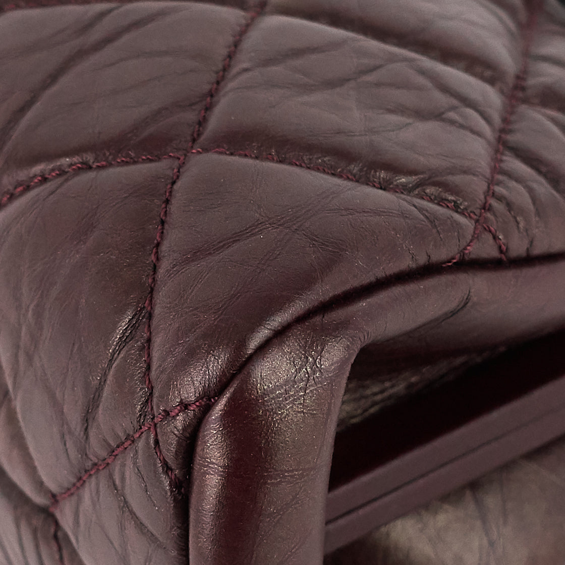 Just Mademoiselle Aged Calfskin Bowling Bag