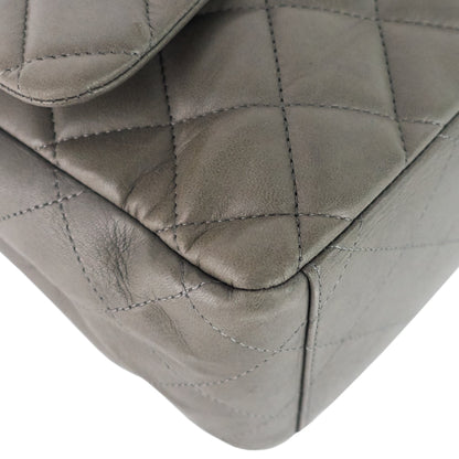 Maxi Flap Lambskin Leather Bag