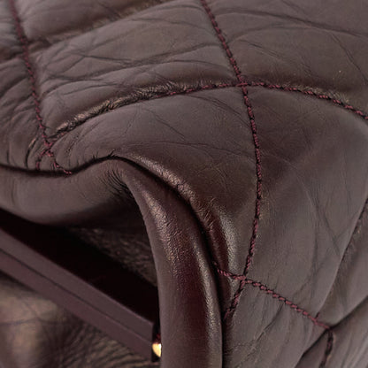 Just Mademoiselle Aged Calfskin Bowling Bag