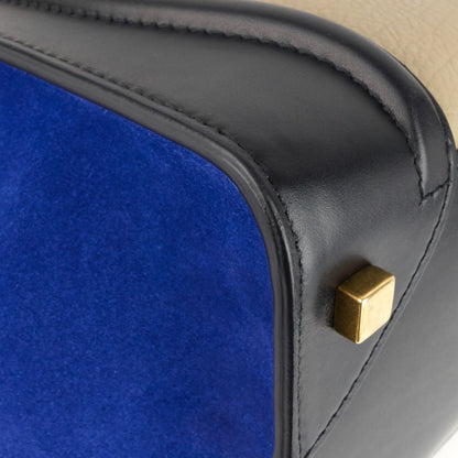 Celine Luggage Mini Tricolour Leather and Suede Bag