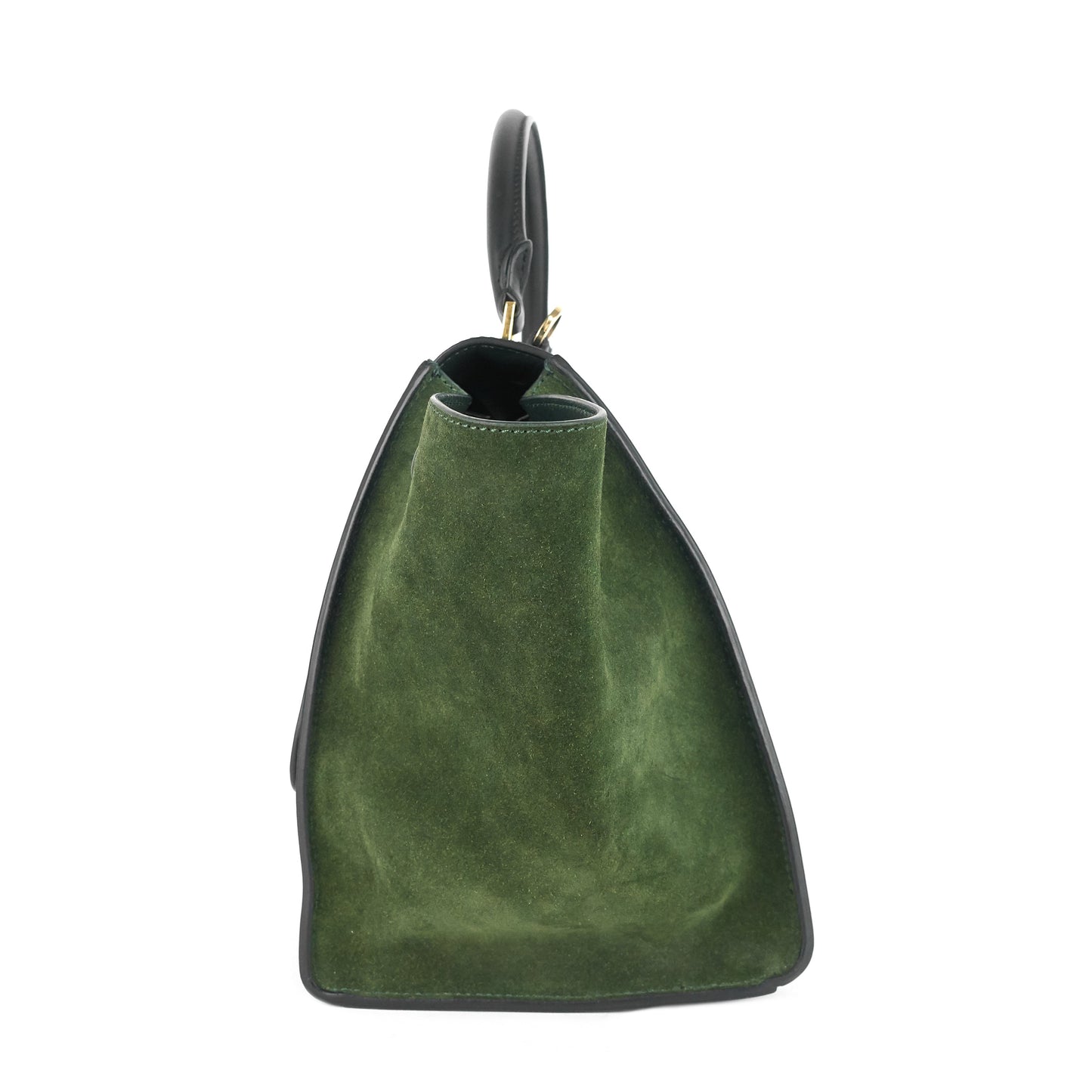 Celine Trapeze Calfskin Leather and Suede Bag