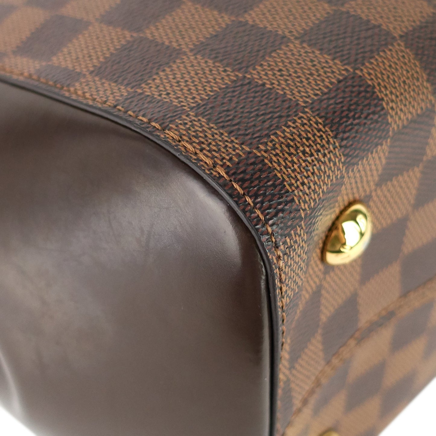 LOUIS VUITTON Rivoli MM Damier Ebene Canvas Tote Bag