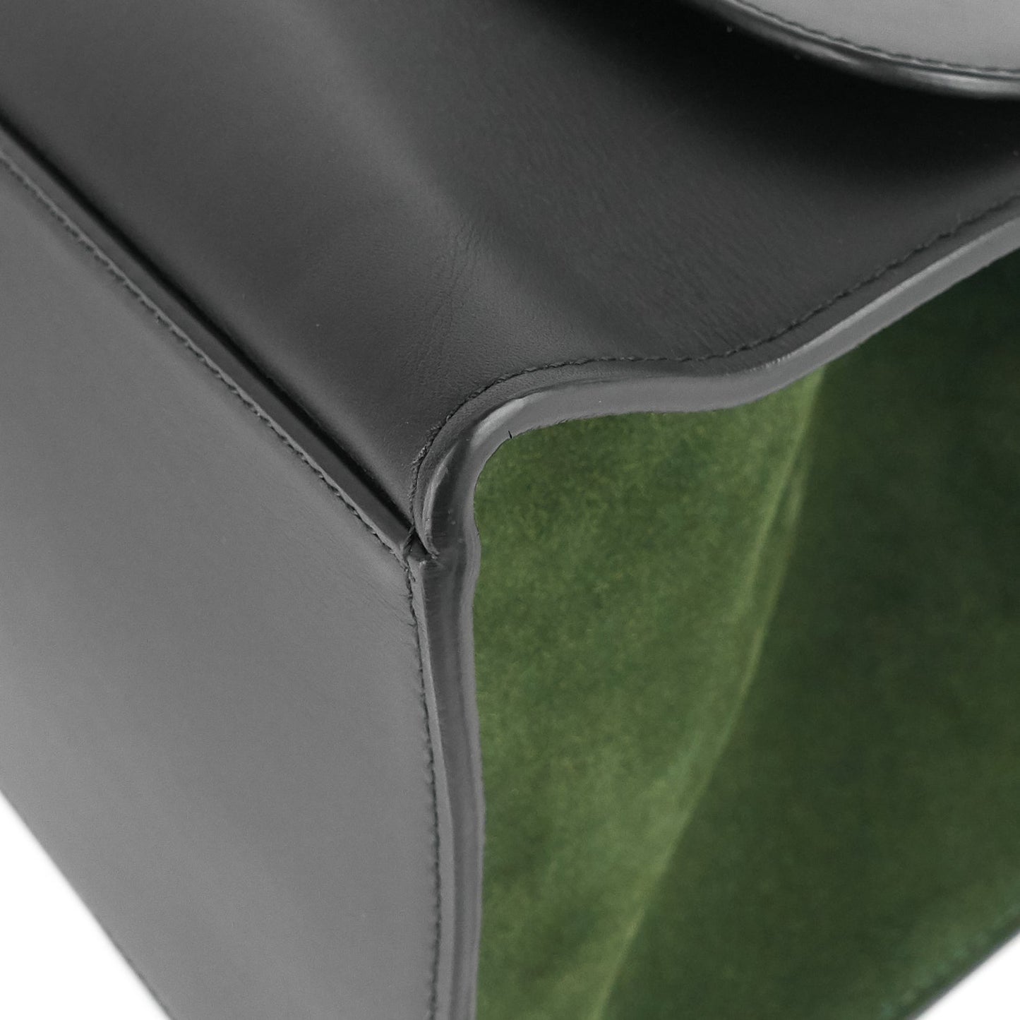 Celine Trapeze Calfskin Leather and Suede Bag