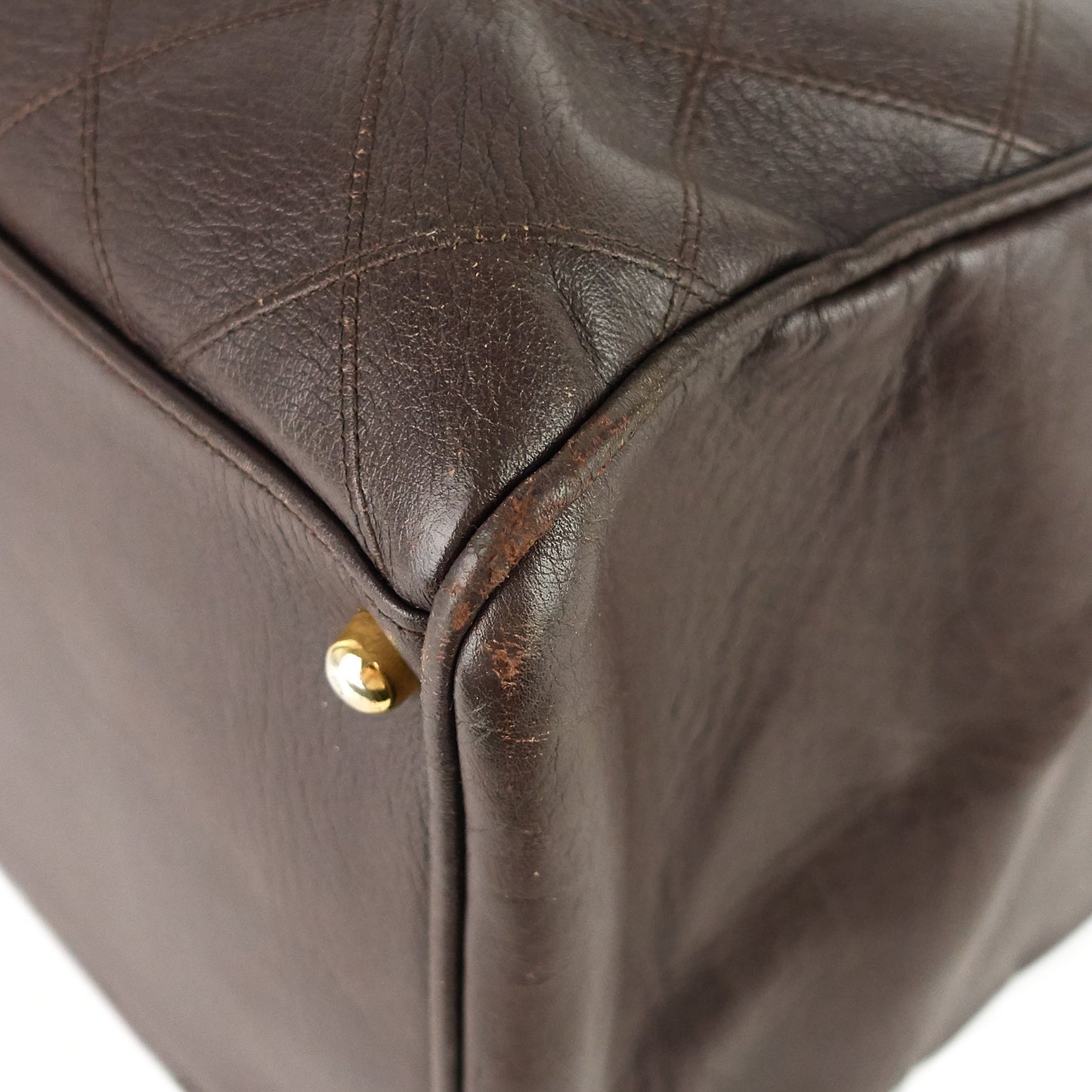 Vintage Supermodel Weekender Large Calfskin Leather Bag