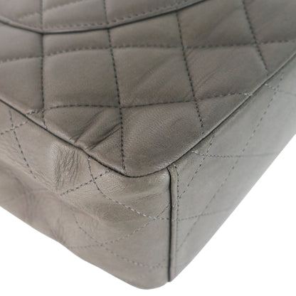 Maxi Flap Lambskin Leather Bag