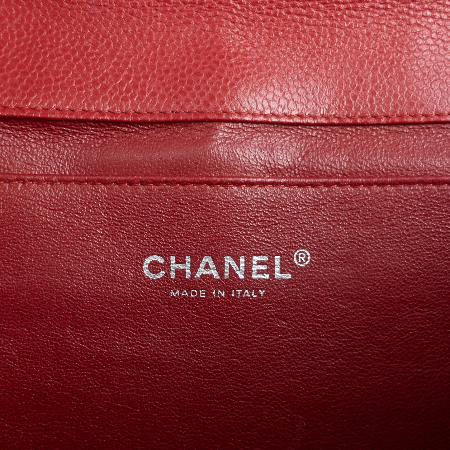 Quilted Caviar New Clutch with Chain Bag