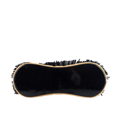 Suede and Patent Leather Mini Fringe Handbag