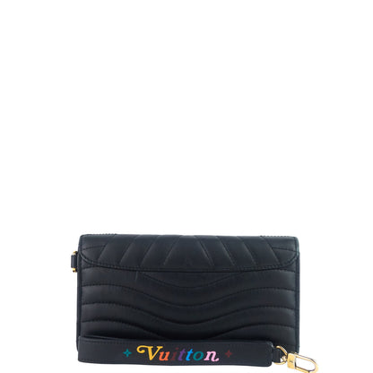 LOUIS VUITTON New Wave Calfskin Leather Long Wallet Bag