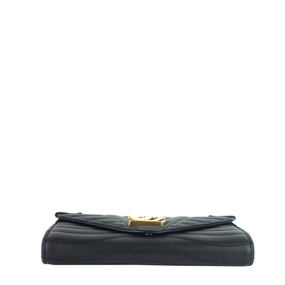 LOUIS VUITTON New Wave Calfskin Leather Long Wallet Bag