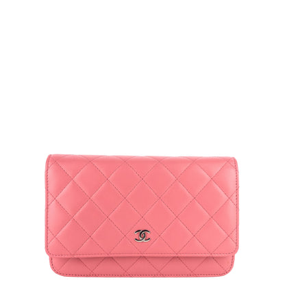 Classic Lambskin Leather Wallet on Chain Bag