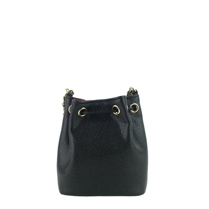 Mini CC Bucket Pocket Caviar Leather Bag