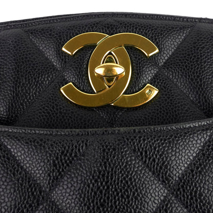 CC Turnlock Caviar Leather Bag