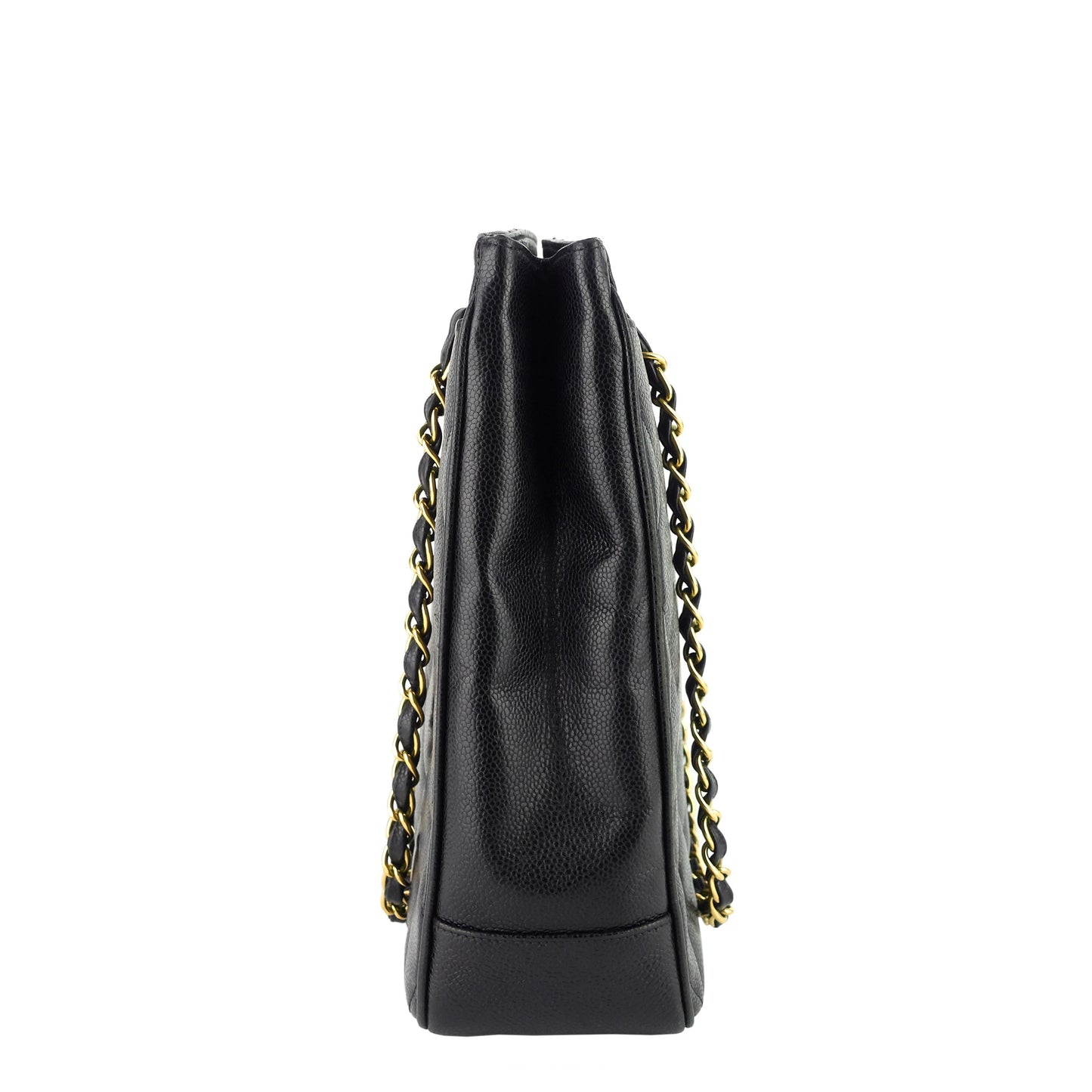 CC Turnlock Caviar Leather Bag