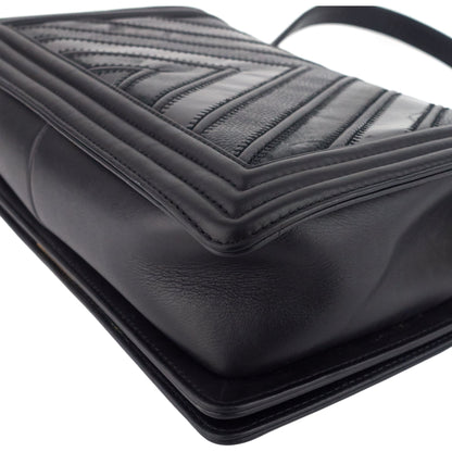 Boy Chevron Mixed Leather New Medium Bag
