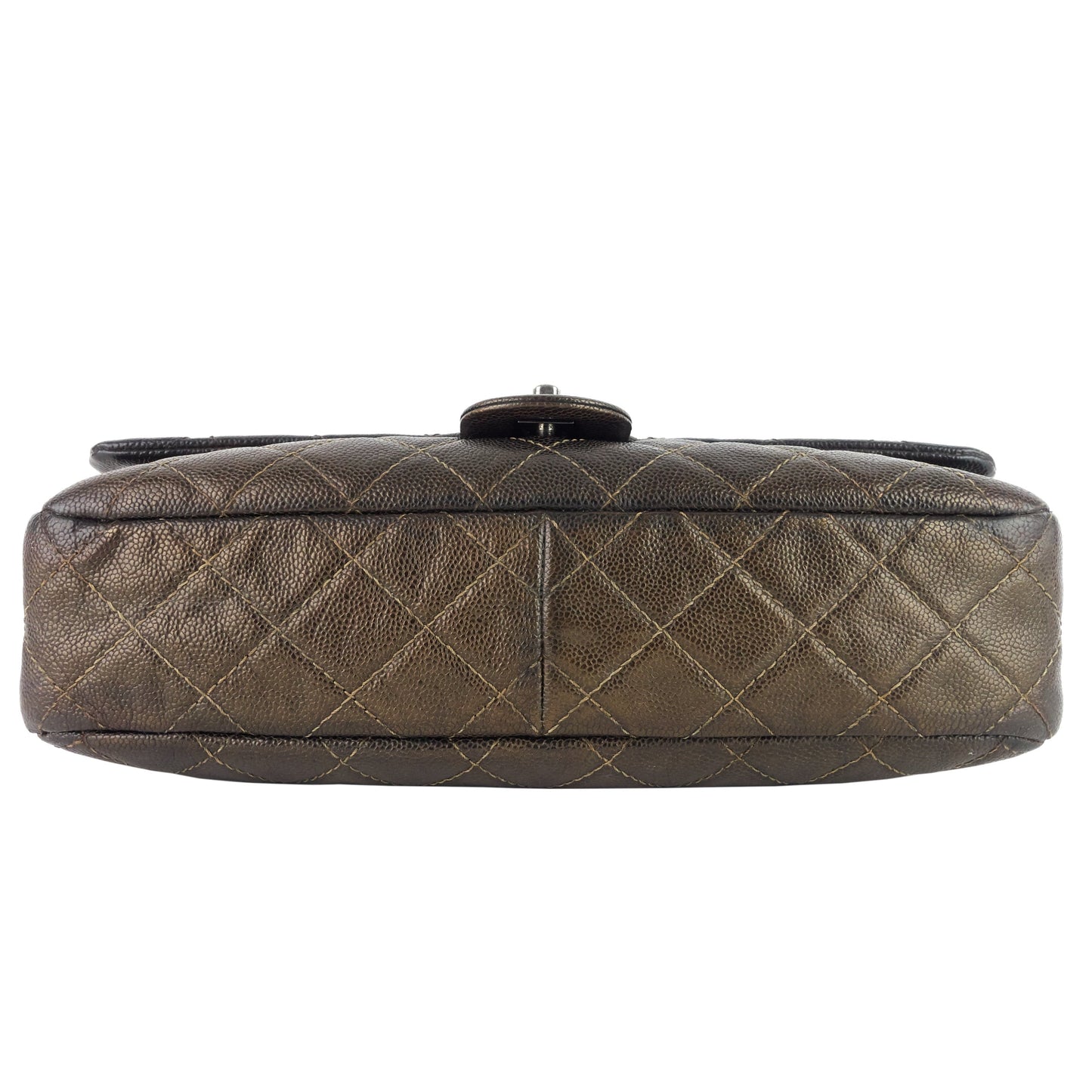 Easy Flap Jumbo Caviar Leather Shoulder Bag
