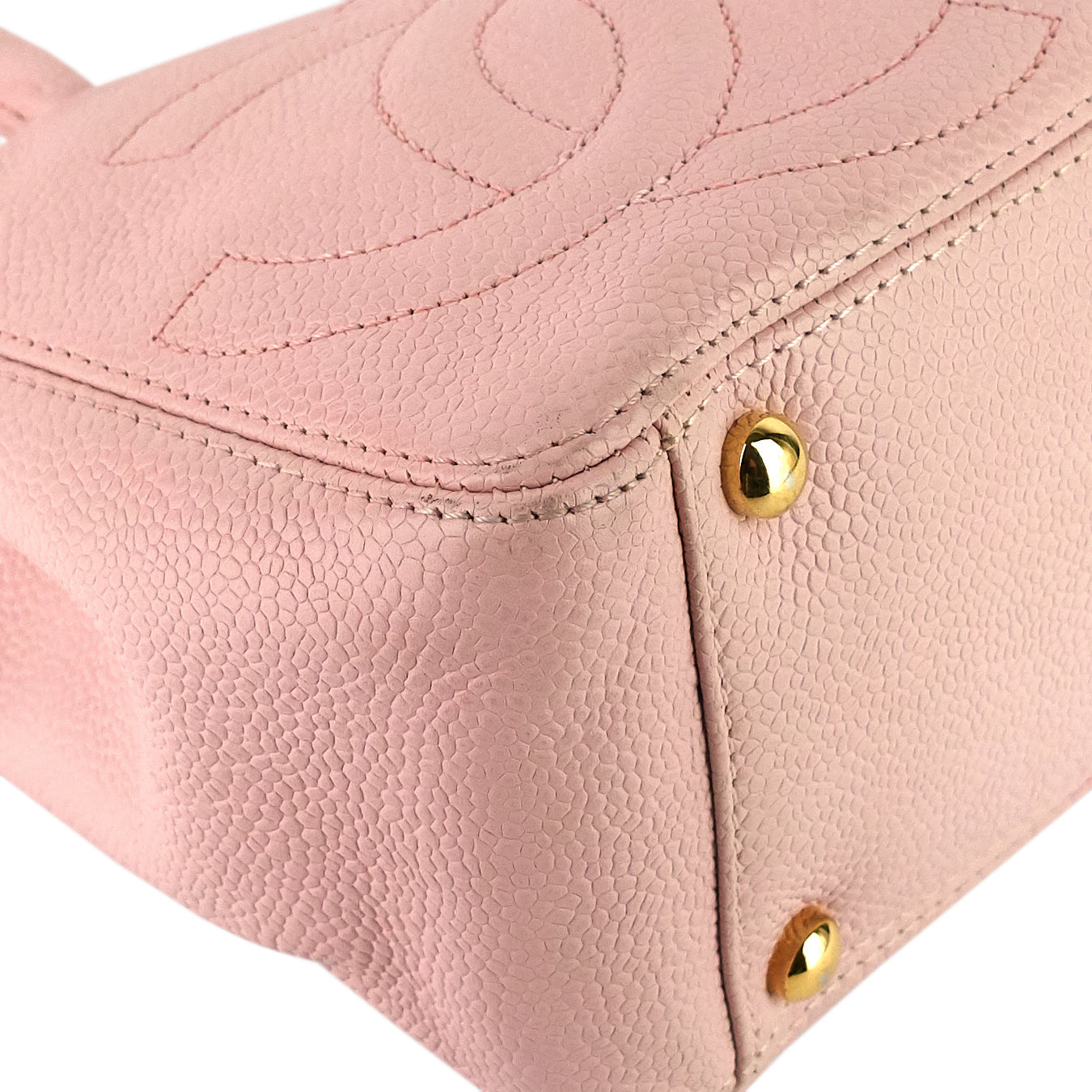 Triple CC Timeless Small Caviar Leather Tote Bag