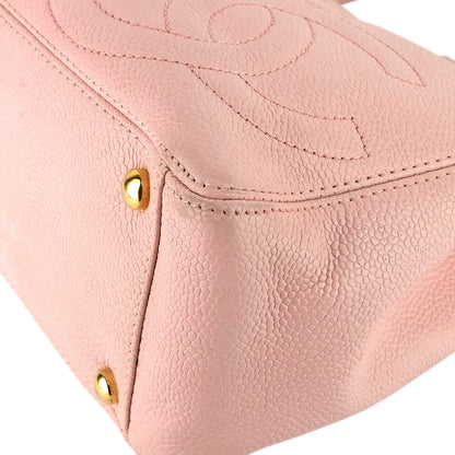 Triple CC Timeless Small Caviar Leather Tote Bag