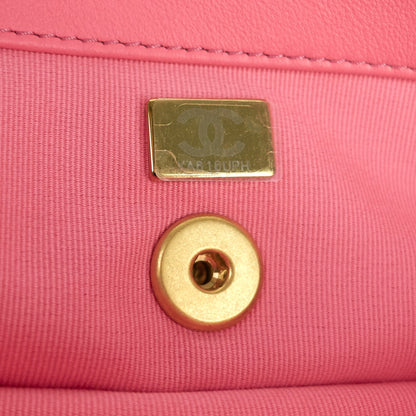 Small Calfskin Leather Flap Bag