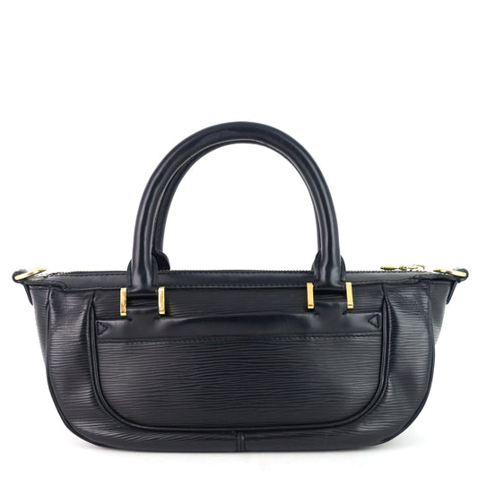 LOUIS VUITTON Dhanura Black Epi Leather Handbag