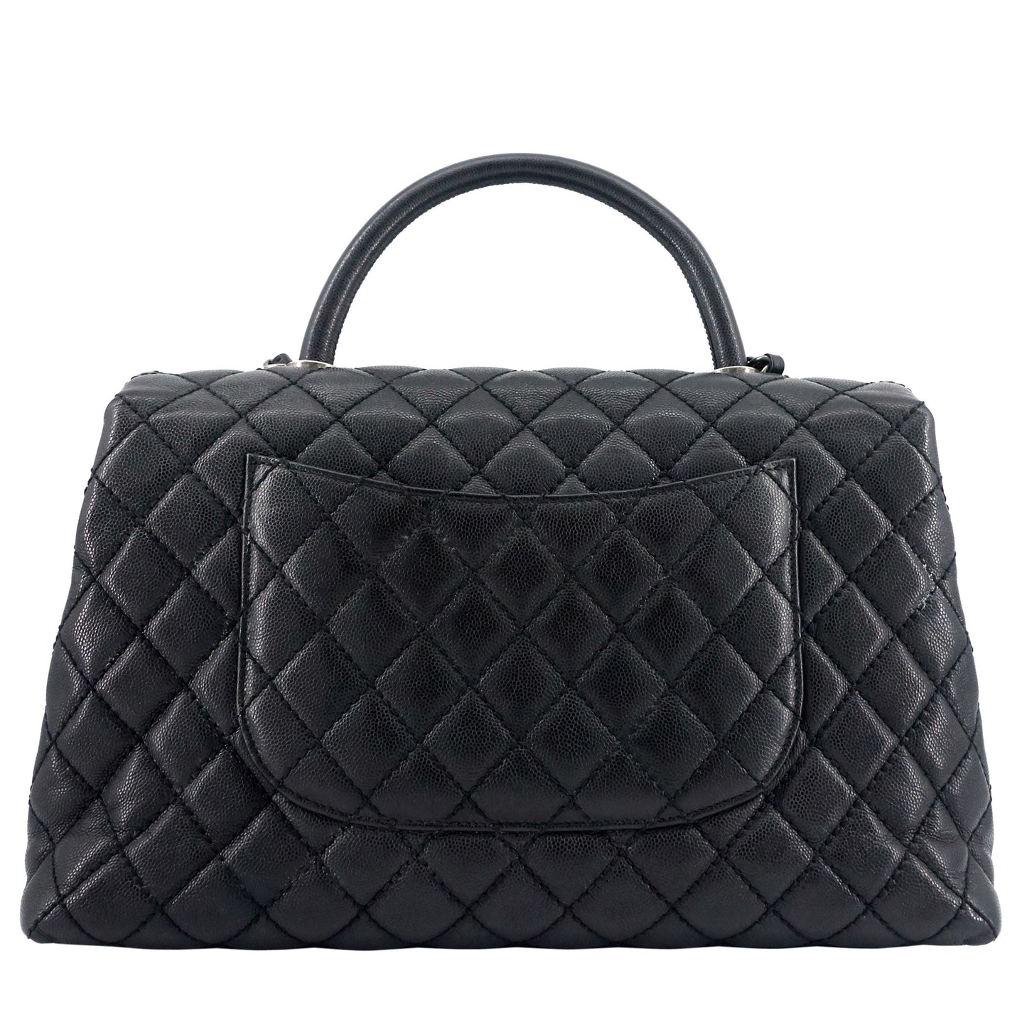 Coco Top Handle Medium Caviar Leather Bag