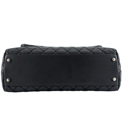 Coco Top Handle Medium Caviar Leather Bag