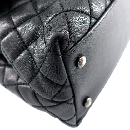 Coco Top Handle Medium Caviar Leather Bag