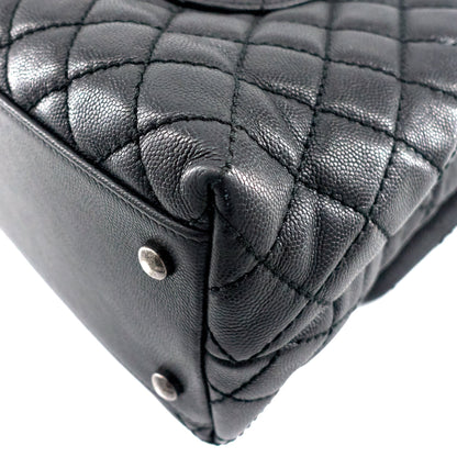 Coco Top Handle Medium Caviar Leather Bag