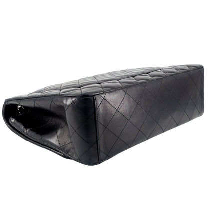 Classic Maxi Single Flap Lambskin Leather Bag