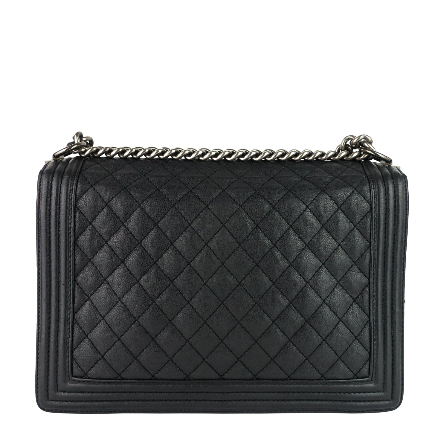 Boy Flap Large Quilted Calfskin Leather Bag